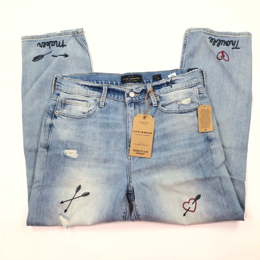 Lucky Brand Bridgette Trouble Maker Jean High Rise - Picture 6 of 8